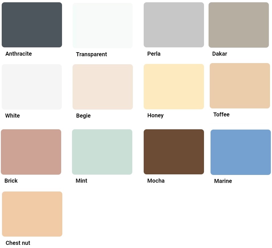 webercolor SIL silikonové odstíny